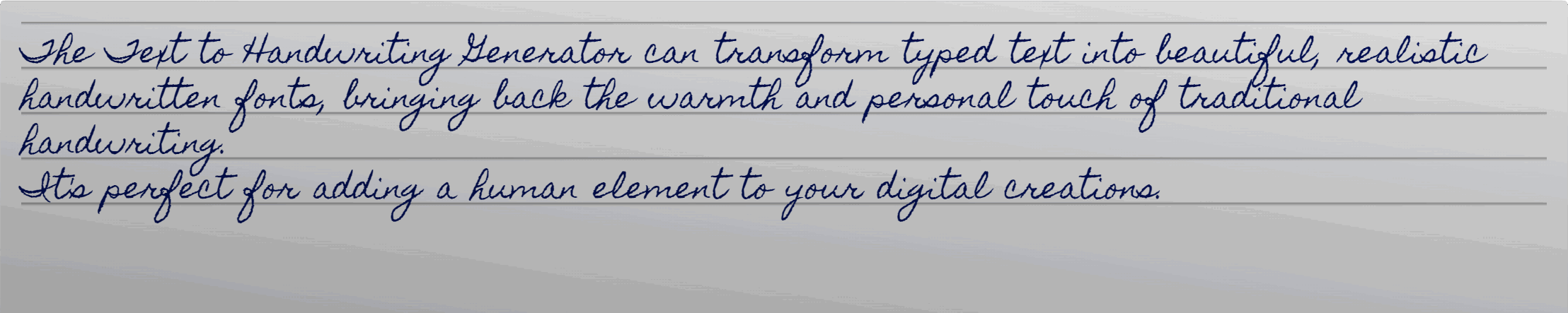 Text to Handwriting Generator